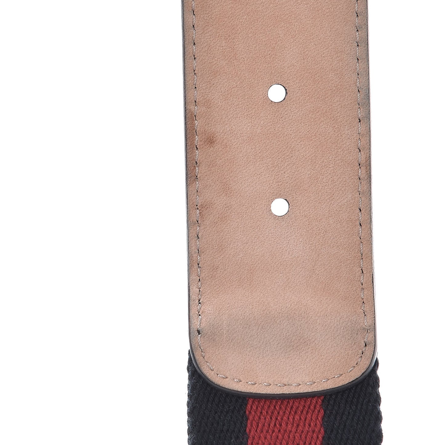 Nylon Calfskin Double G Web 40mm Belt 85 34 Blue Red Black