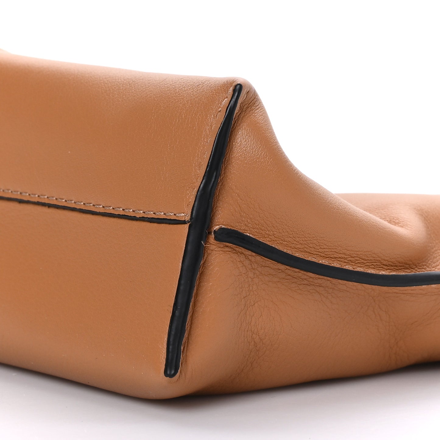 Calfskin Mini Flamenco Knot Clutch Warm Desert