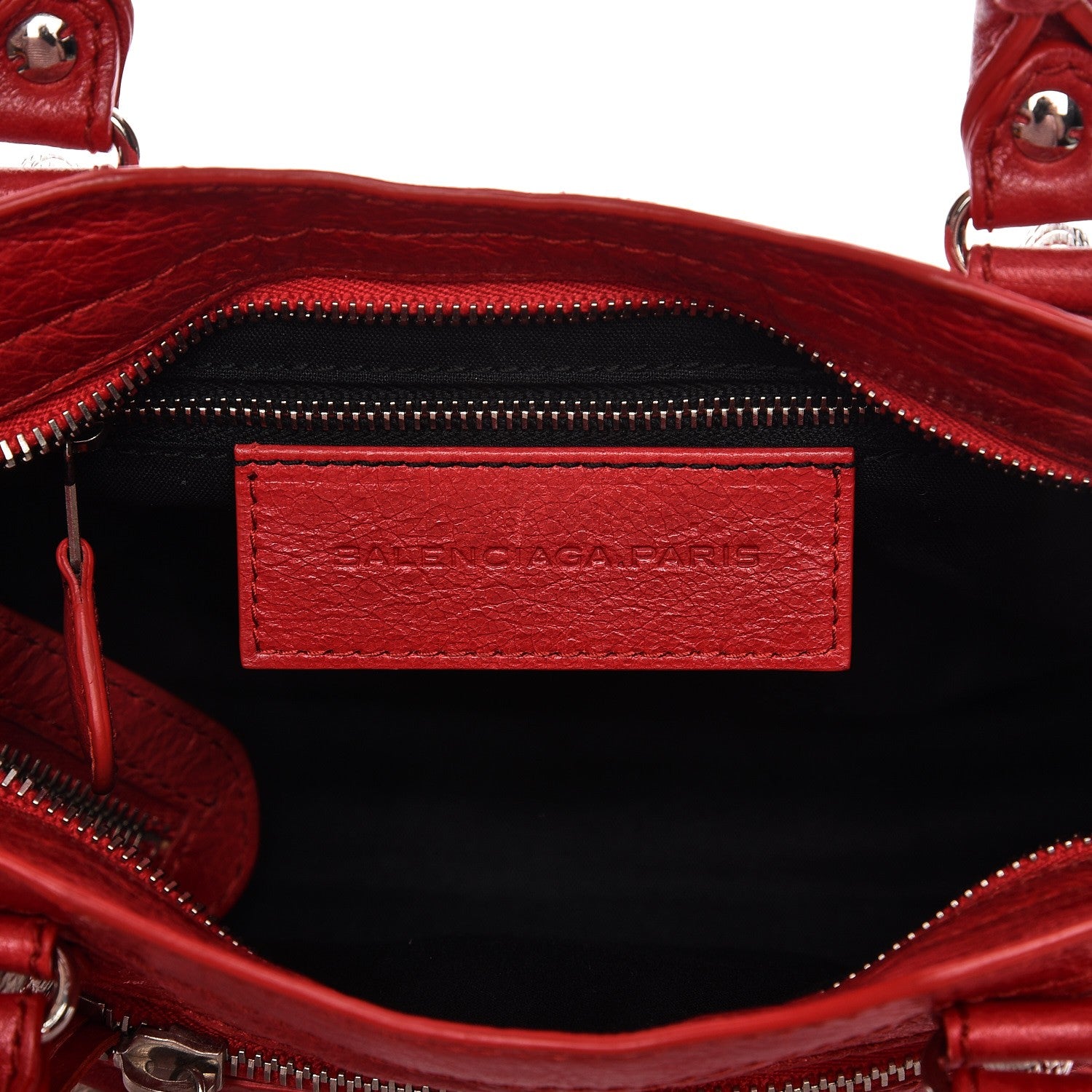 Balenciaga Agneau Giant 12 Silver Hardware Mini City Rouge Cardinal 7 of 8