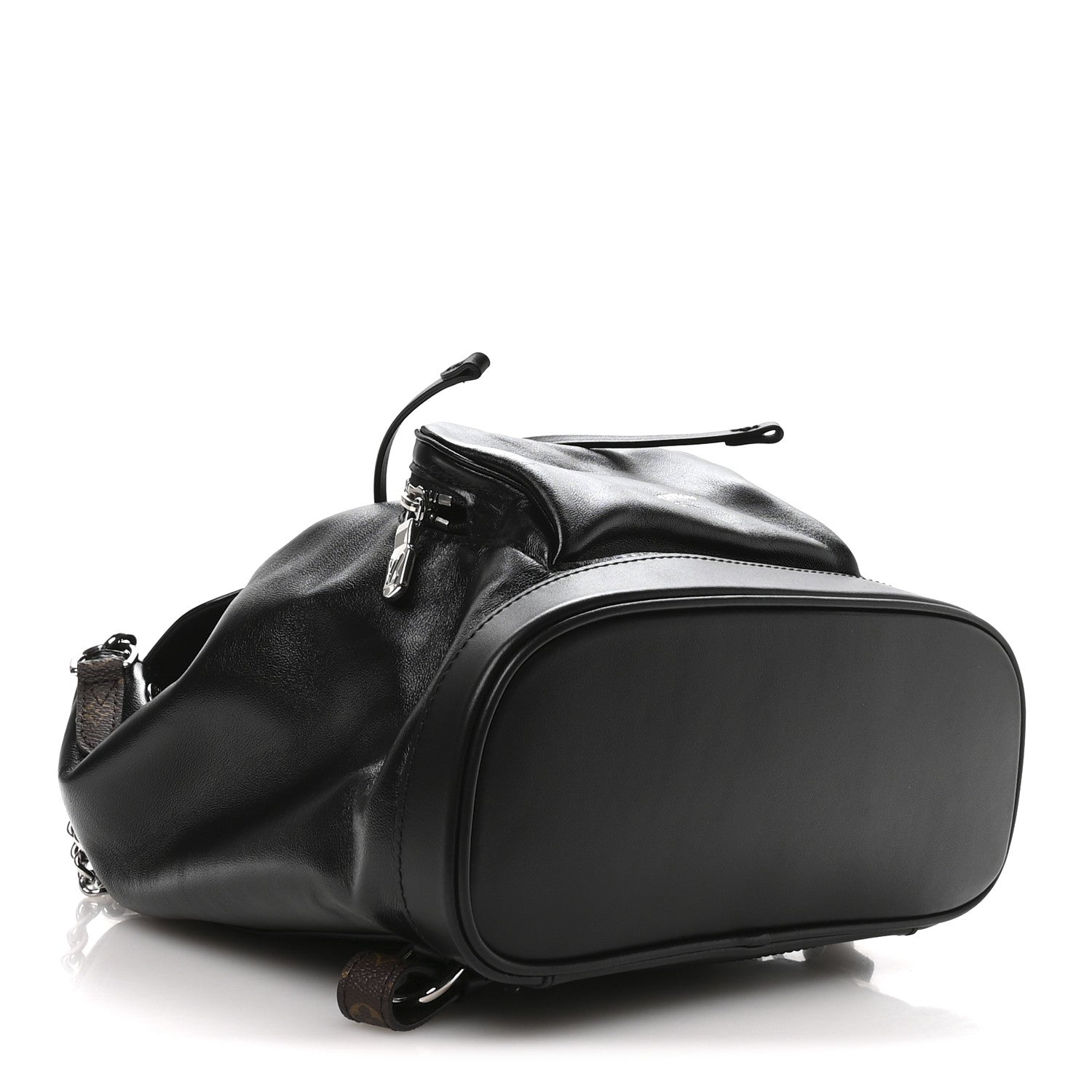 Louis Vuitton Lambskin Monogram Montsouris Vibe PM Black 4 of 9