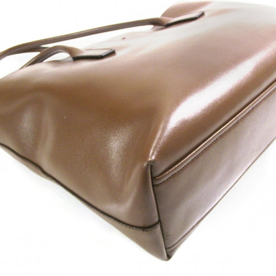 Prada Leather Tote Brown 5 of 11