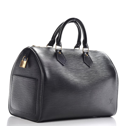 Louis Vuitton Epi Speedy 30 Black 3 of 13