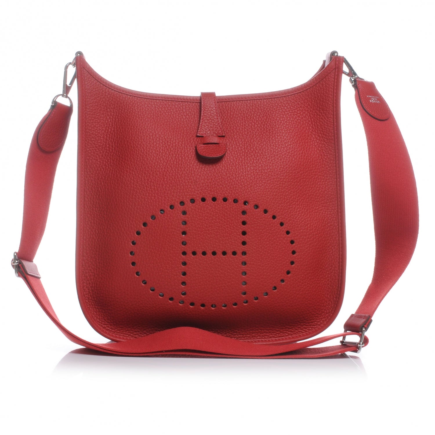 Hermes Taurillon Clemence Evelyne III PM Rouge Casaque 1 of 8