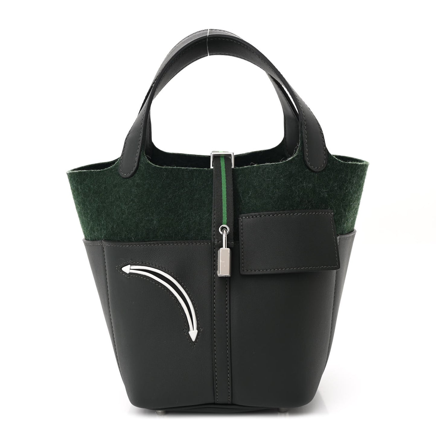 Wool Felt Swift Go Team Picotin Lock 18  Vert Fonce Vert Anglais Vert Cactus New White