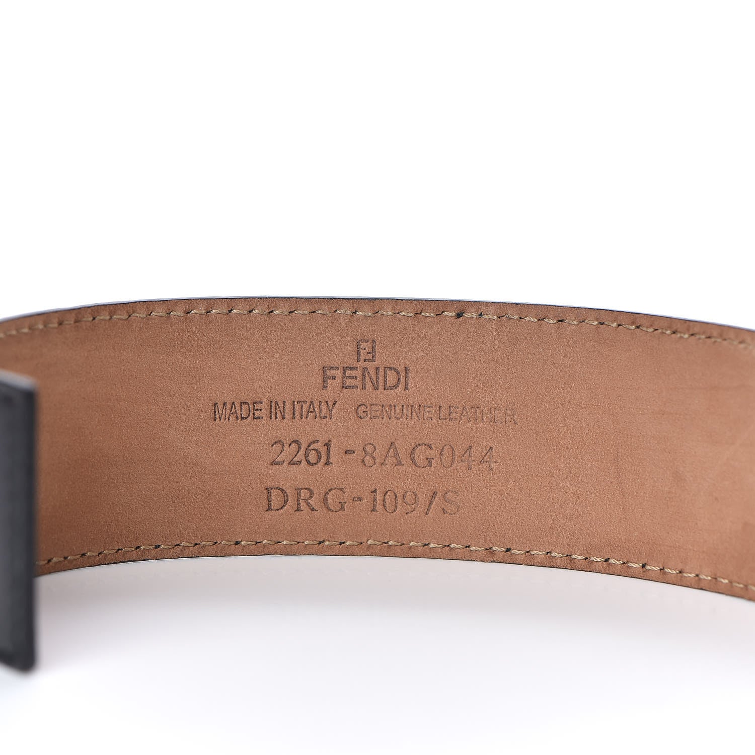 Fendi Calfskin Goldmine Cuff Gold Black 4 of 5