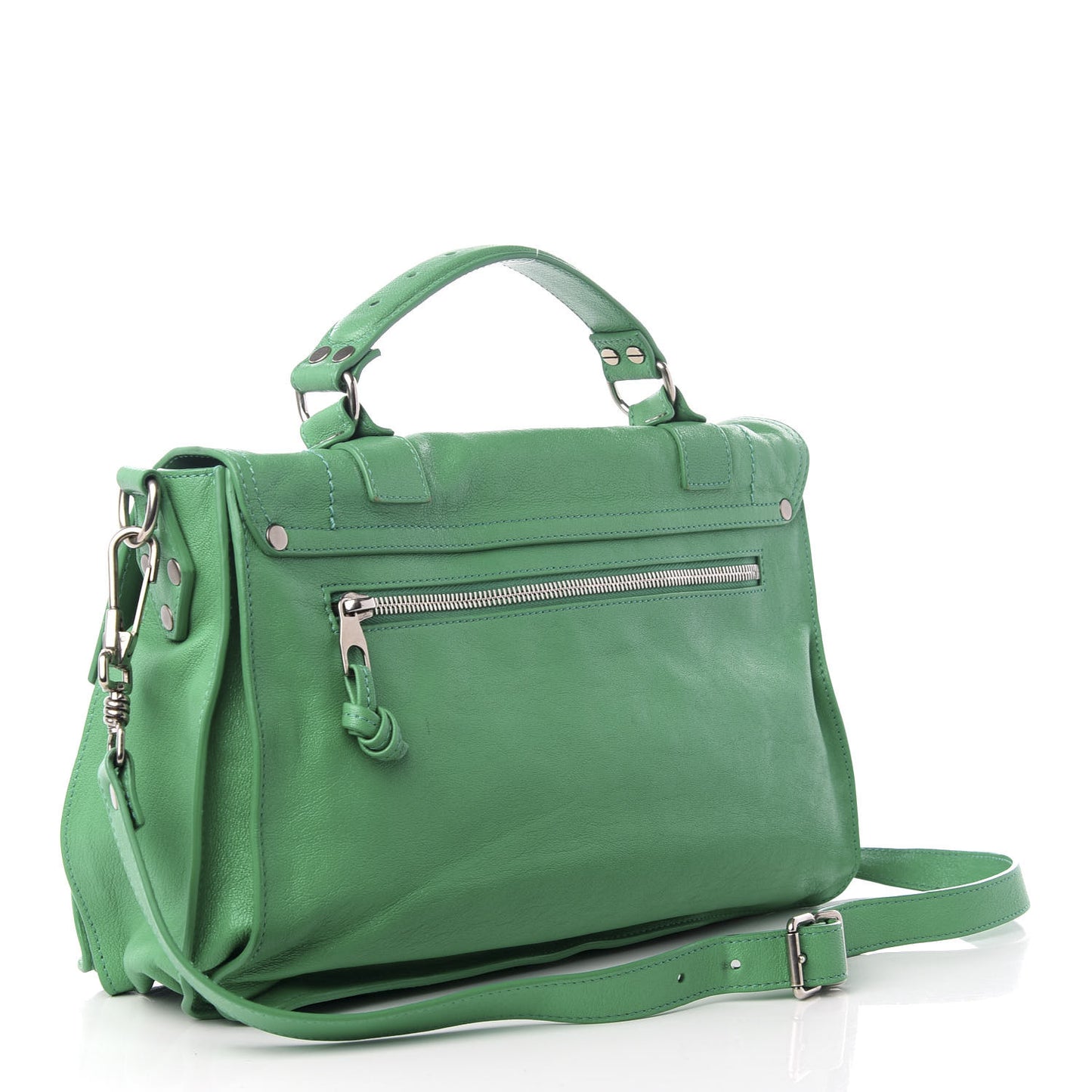 Lambskin Medium PS1 Satchel Aloe