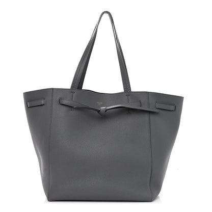 Celine Soft Grained Calfskin Small Belt Cabas Phantom Medium Grey 1 of 10
