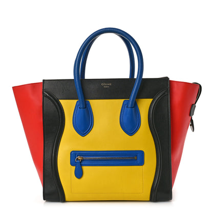Celine Smooth Calfskin Mini Tri-Color Luggage Sunflower 1 of 17