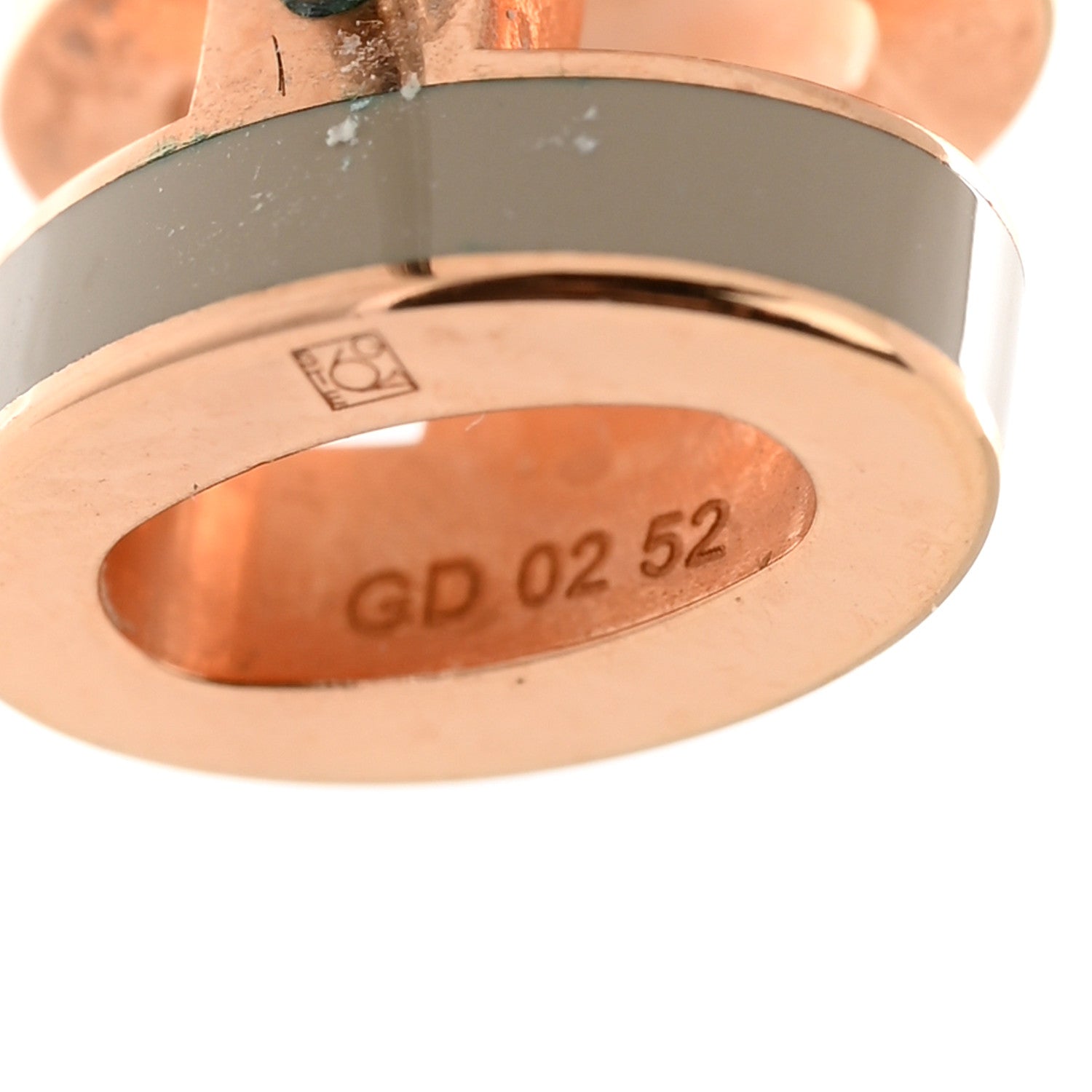 Hermes Rose Gold Lacquered Mini Pop H Earrings Marron Glace 5 of 8