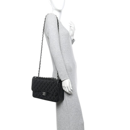 Chanel Caviar Quilted Jumbo Double Flap Black 2 of 11