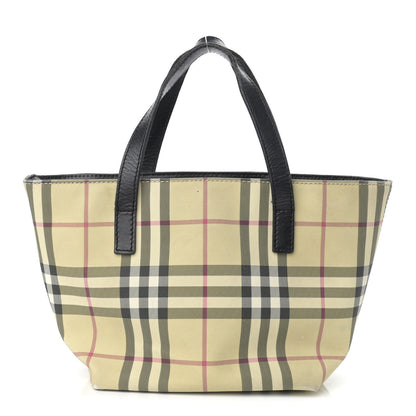 Burberry House Check Small Tote Black 1 of 12
