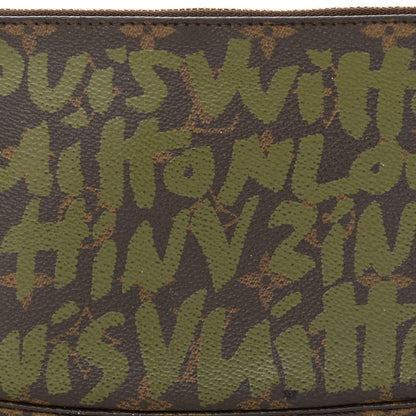 Louis Vuitton Monogram Graffiti Pochette Accessories Kaki 8 of 14