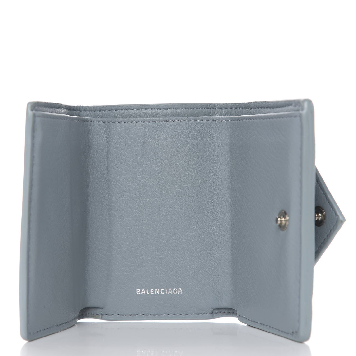 Balenciaga Calfskin Mini Papier Wallet Cyclade 4 of 6