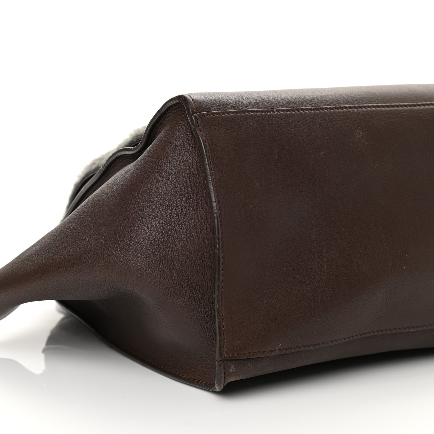 Shearling Calfskin Medium Trapeze Grey