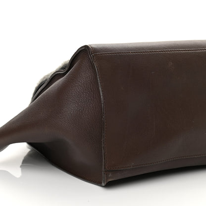 Celine Shearling Calfskin Medium Trapeze Grey 8 of 10