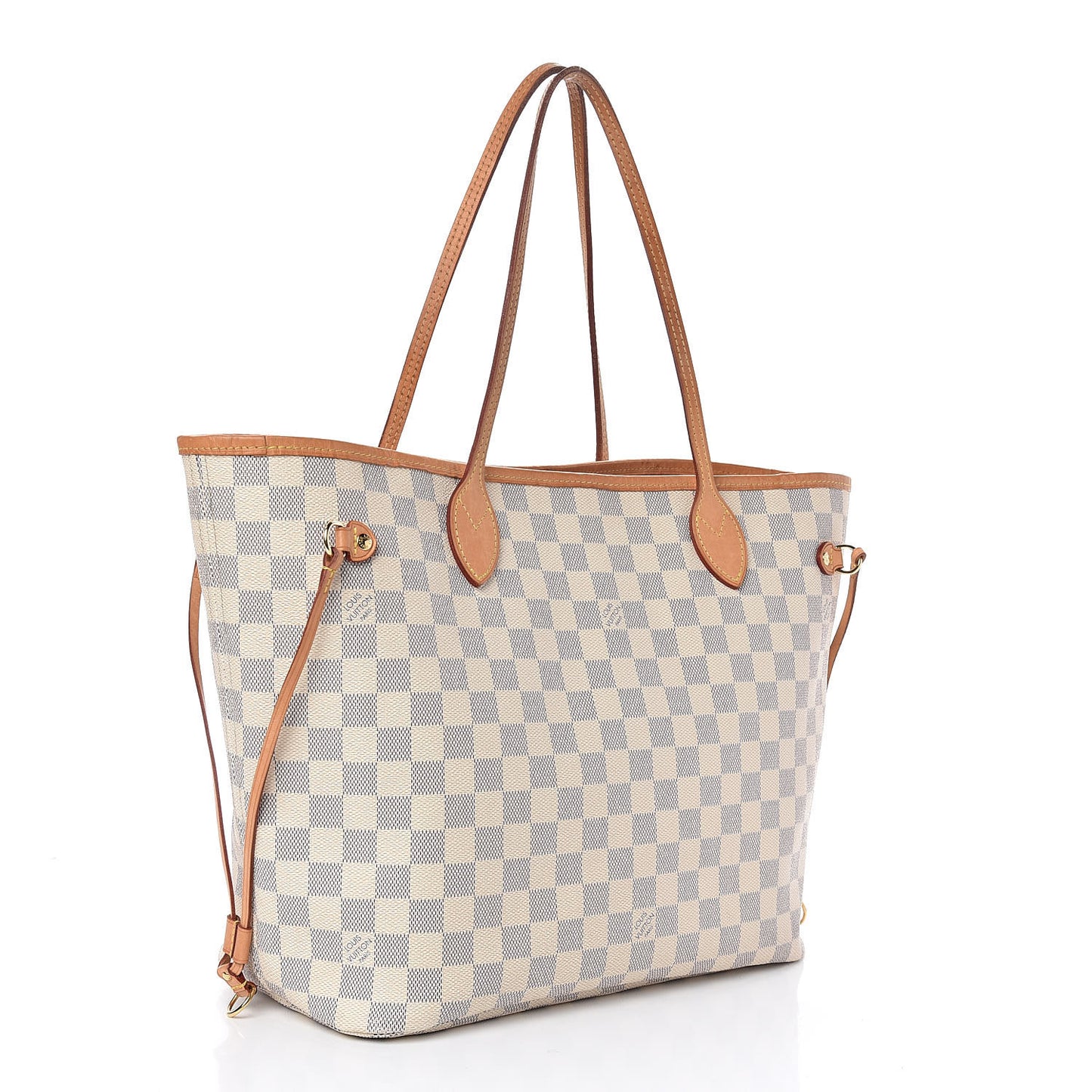 Damier Azur Neo Neverfull MM Rose Ballerine