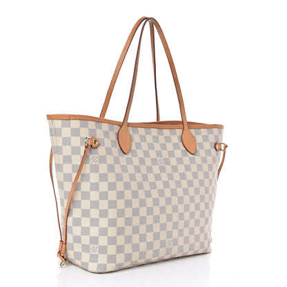 Louis Vuitton Damier Azur Neo Neverfull MM Rose Ballerine 4 of 20