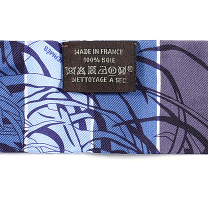 Hermes Silk Jungle Love Rainbow Twilly Bleu Vert Ocre 3 of 3