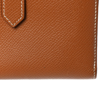Hermes Epsom Bearn Compact Wallet Gold 11 of 12