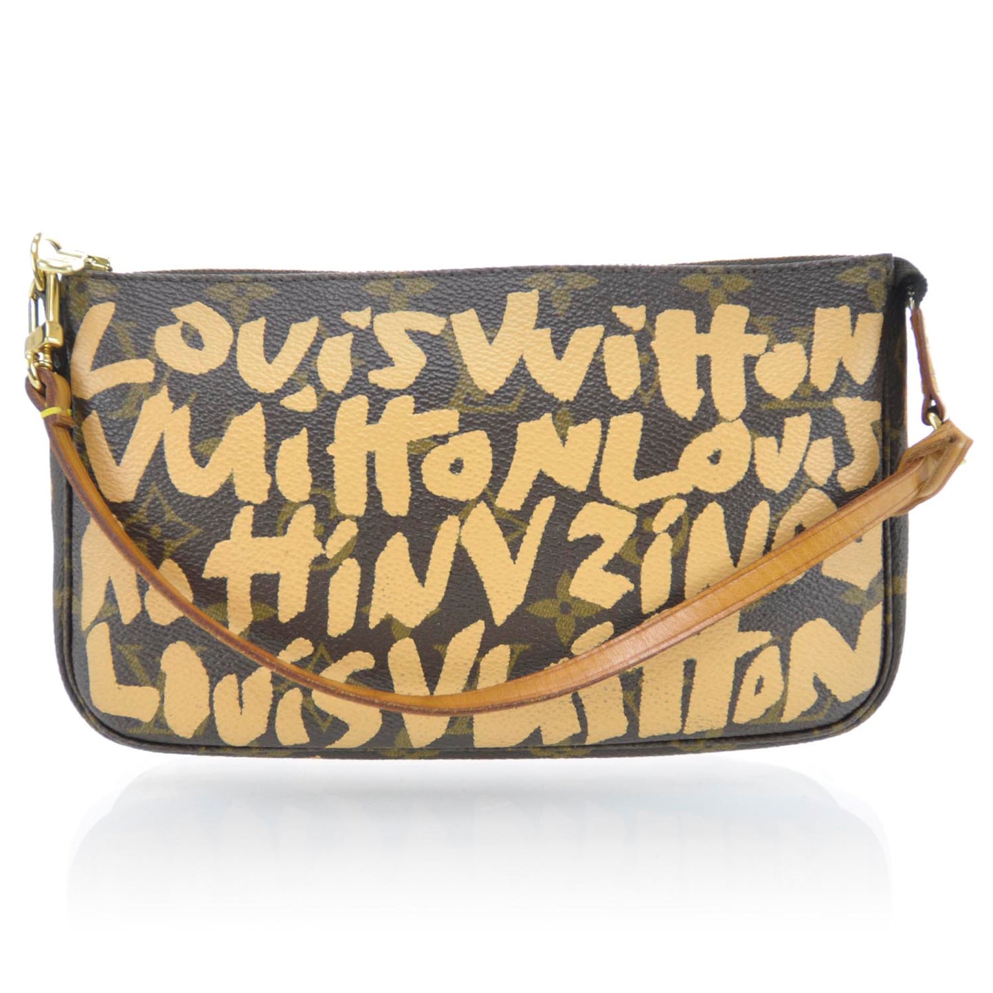 Monogram Graffiti Pochette Accessories Peach