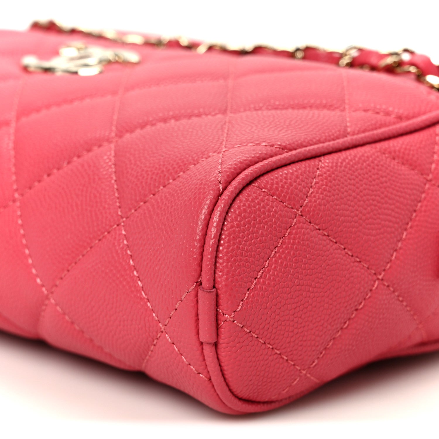 Chanel Caviar Quilted Small In & Out Camera Case Pink 11 of 11