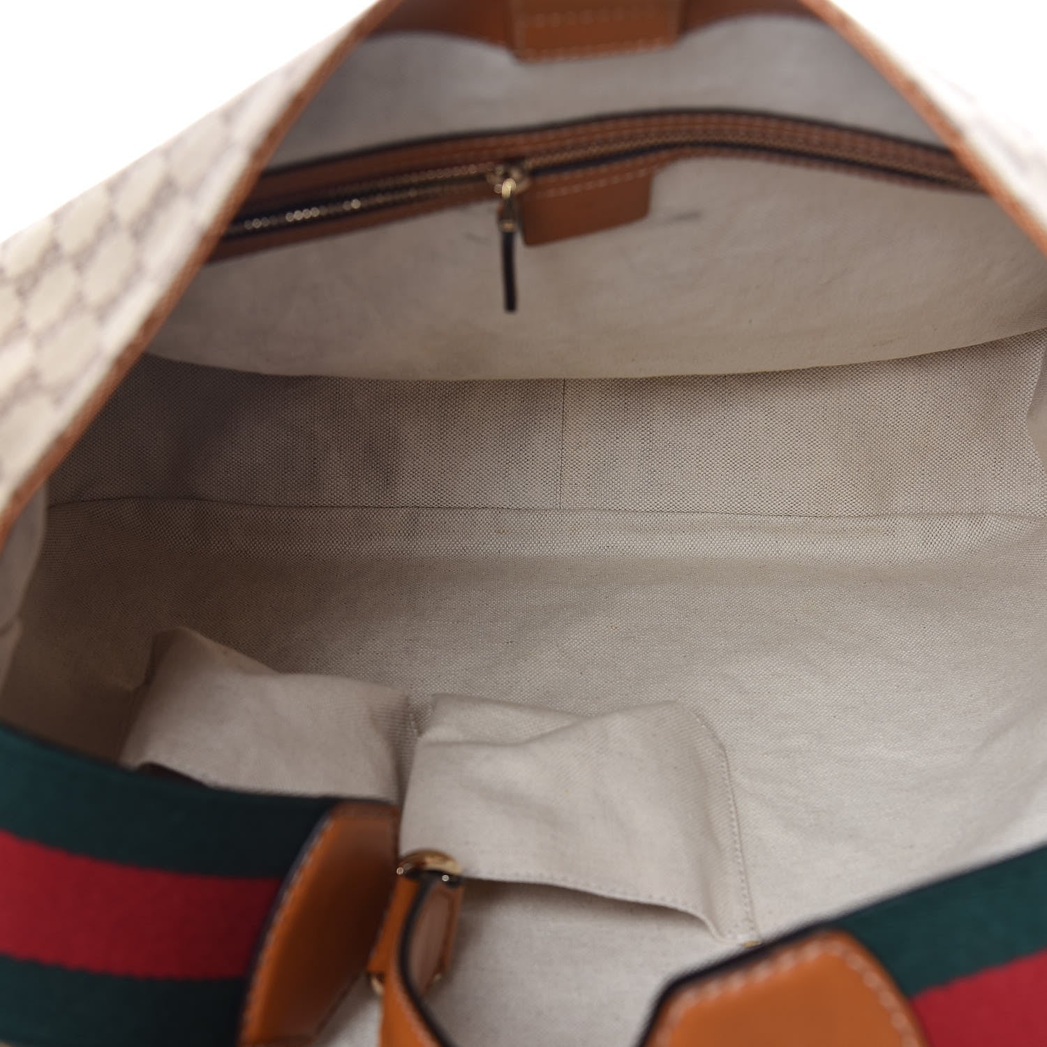 Gucci Monogram Medium Heritage Shoulder Bag Light Tobacco 5 of 14