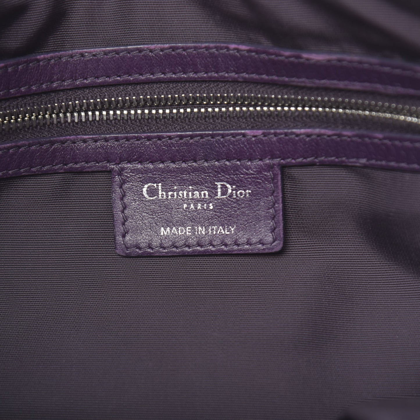 Lambskin Cannage Medium Granville Tote Purple