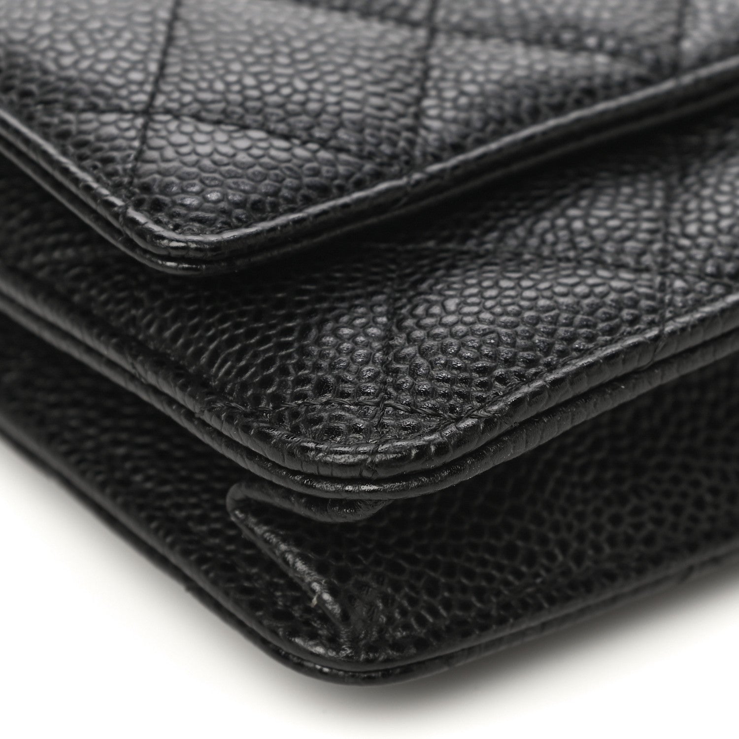Chanel Caviar Quilted Wallet On Chain WOC Black 11 of 12