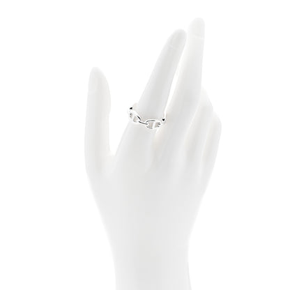 Hermes Sterling Silver PM Chaine d'Ancre Enchainee Band Ring 57 8 2 of 9
