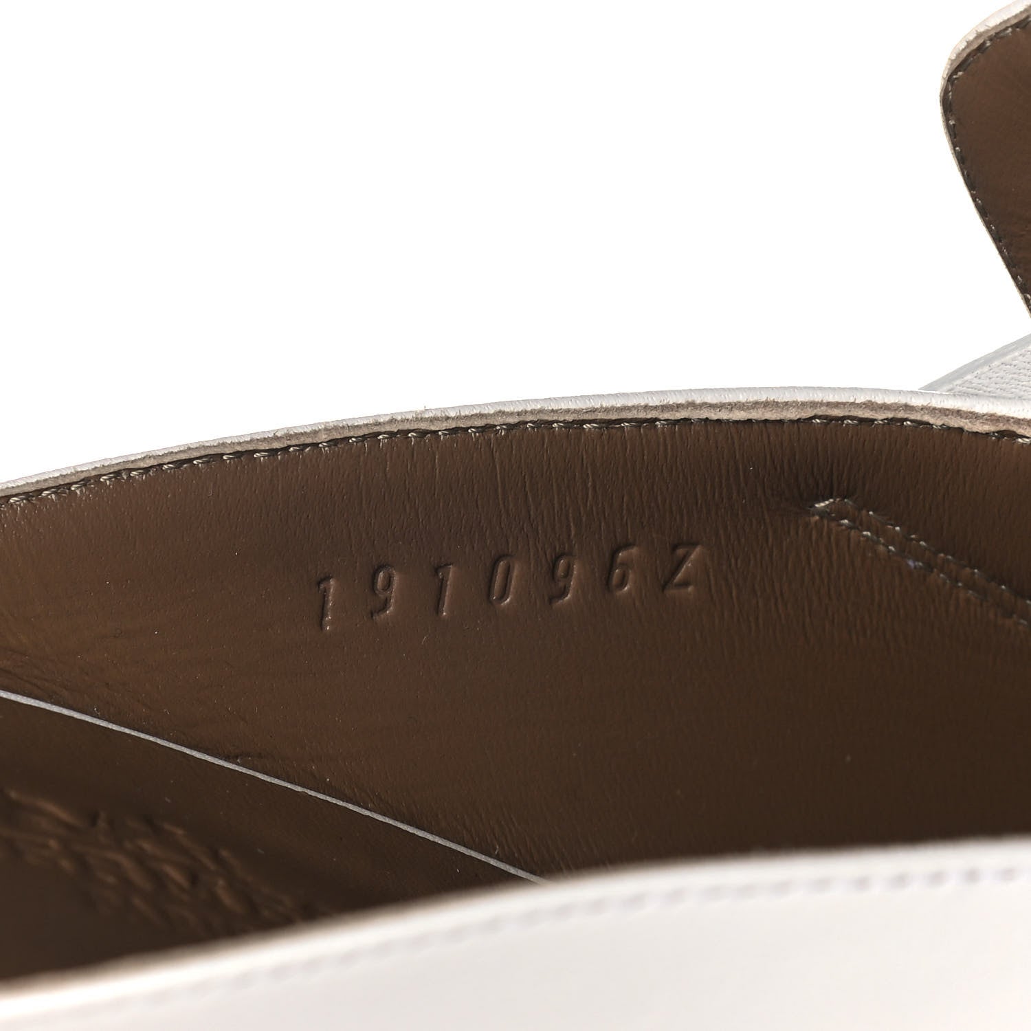 Hermes Goatskin Tuileries Mules 37.5 White 8 of 10