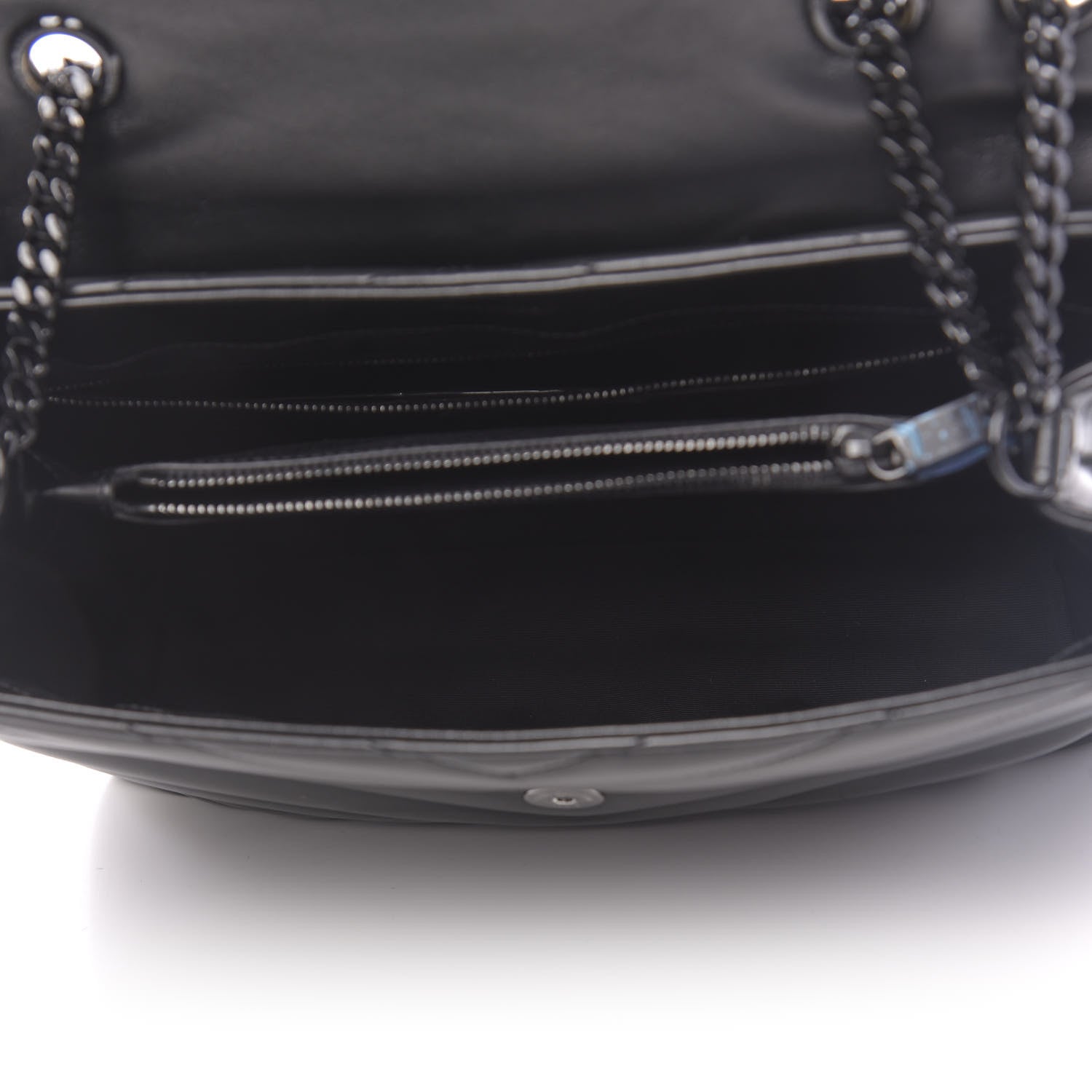 Saint Laurent Calfskin Y Quilted Monogram Medium Loulou Chain Satchel Black 5 of 11