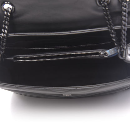 Saint Laurent Calfskin Y Quilted Monogram Medium Loulou Chain Satchel Black 5 of 11