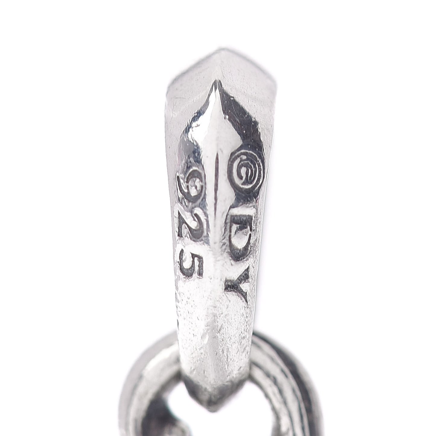 Sterling Silver Waves Dagger Amulet Pendant