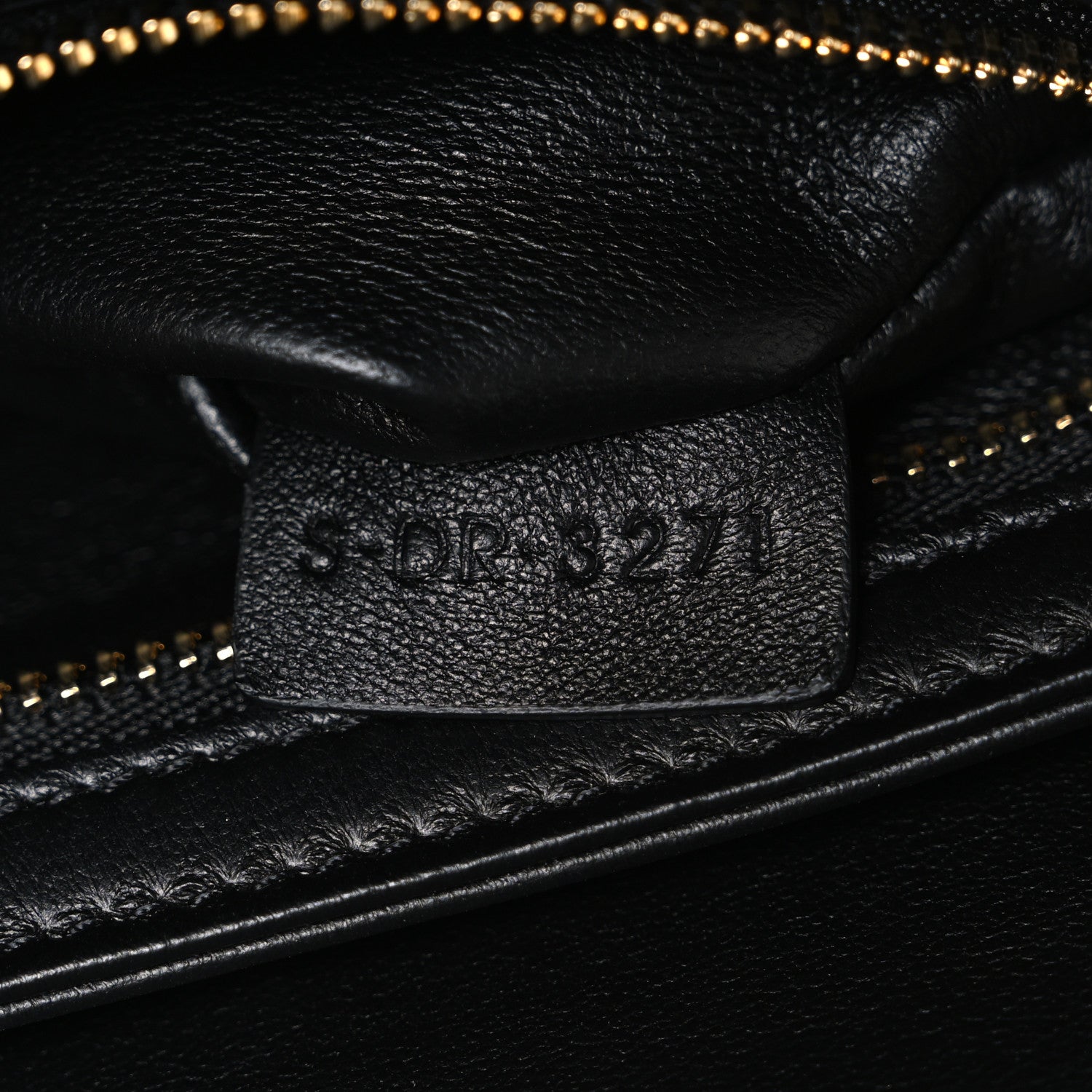 Celine Canvas Calfskin Triomphe Embroidered Teen Triomphe Bag Black 8 of 11