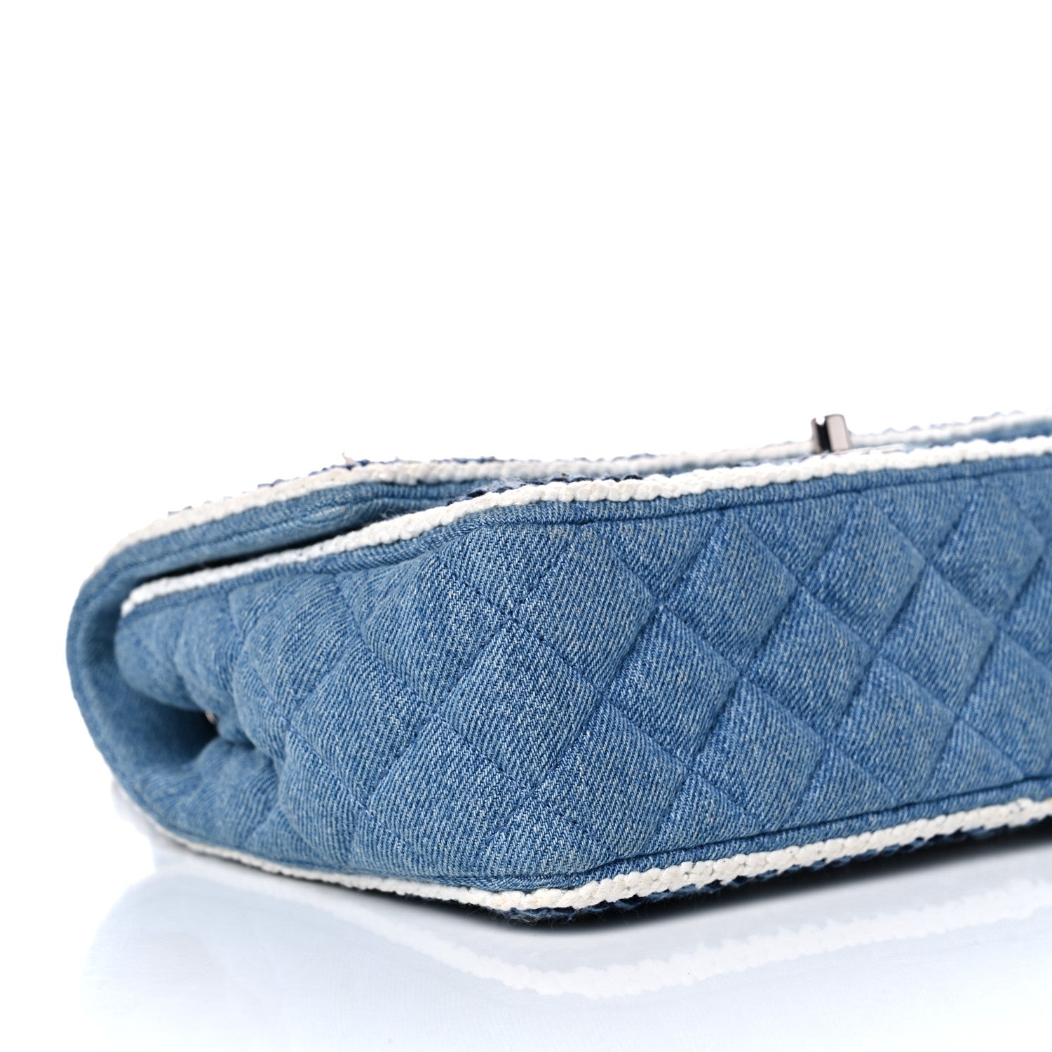 Chanel Denim Braided Medium Flap Bag Light Blue 8 of 10