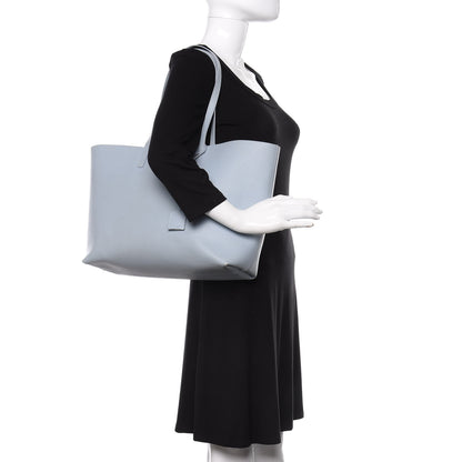 Saint Laurent Calfskin Large Shopping Tote Light Blue 2 of 14