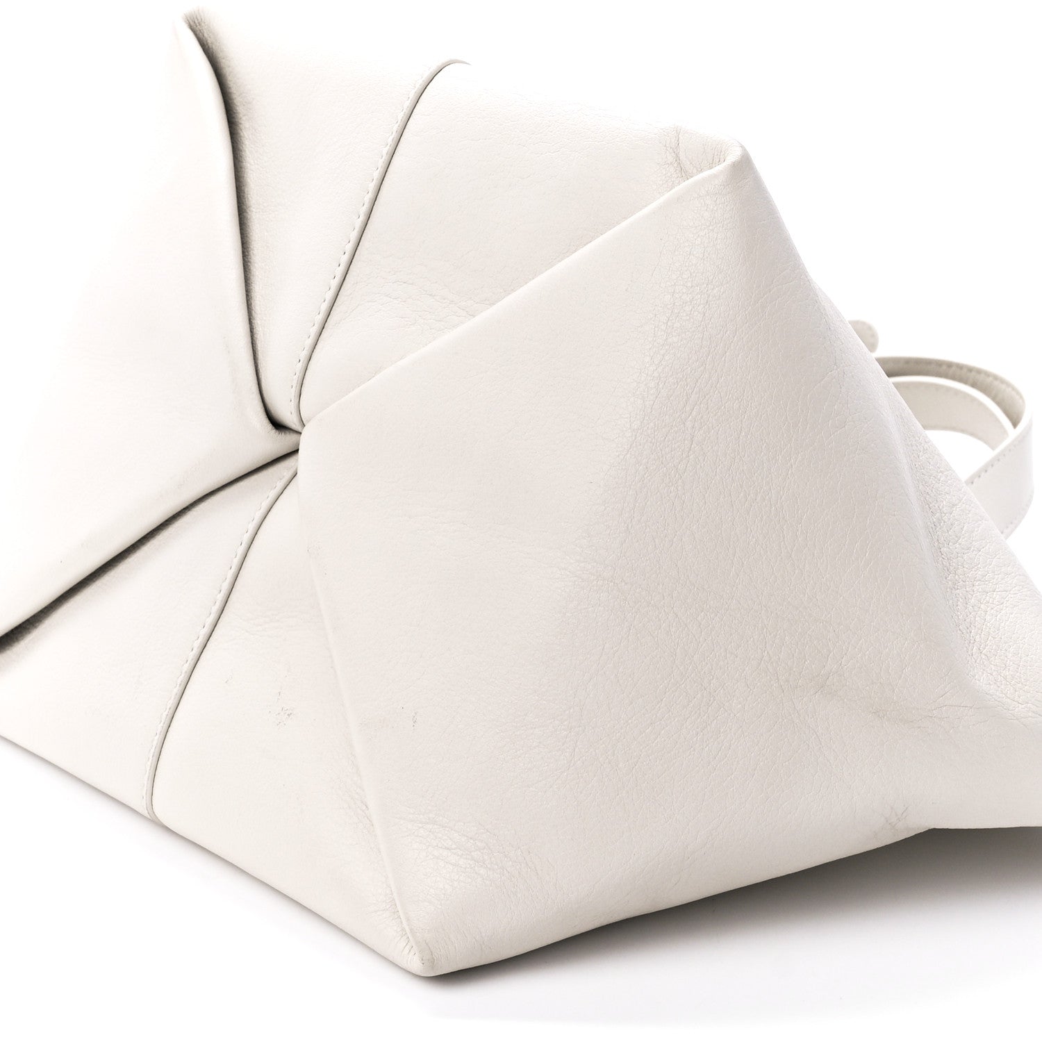 Mansur Gavriel Calfskin Mini Tulipano Bag Bianca 11 of 12