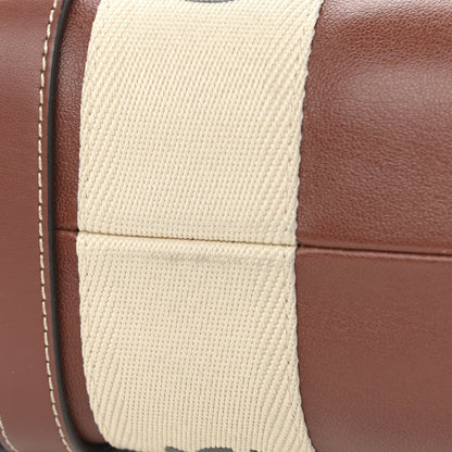 Chloe Calfskin Medium Woody Ribbon Tote Sepia Brown 12 of 13