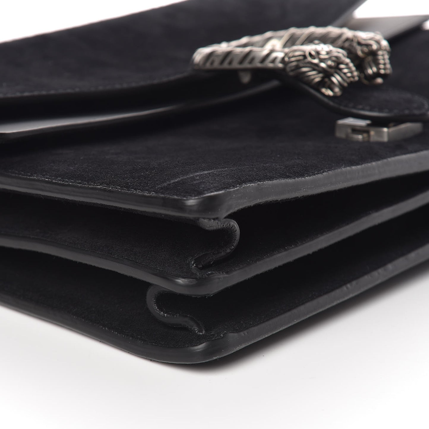 Suede Medium Dionysus Shoulder Bag Black