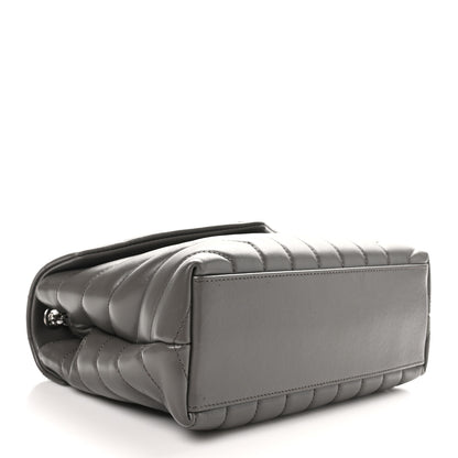 Saint Laurent Calfskin Y Quilted Monogram Small Loulou Chain Satchel Earth 5 of 11
