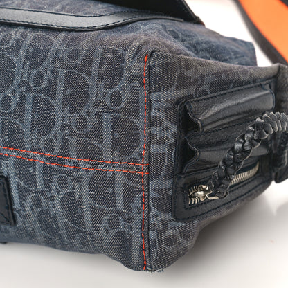 Christian Dior Monogram Flight East West Tote Blue 9 of 9