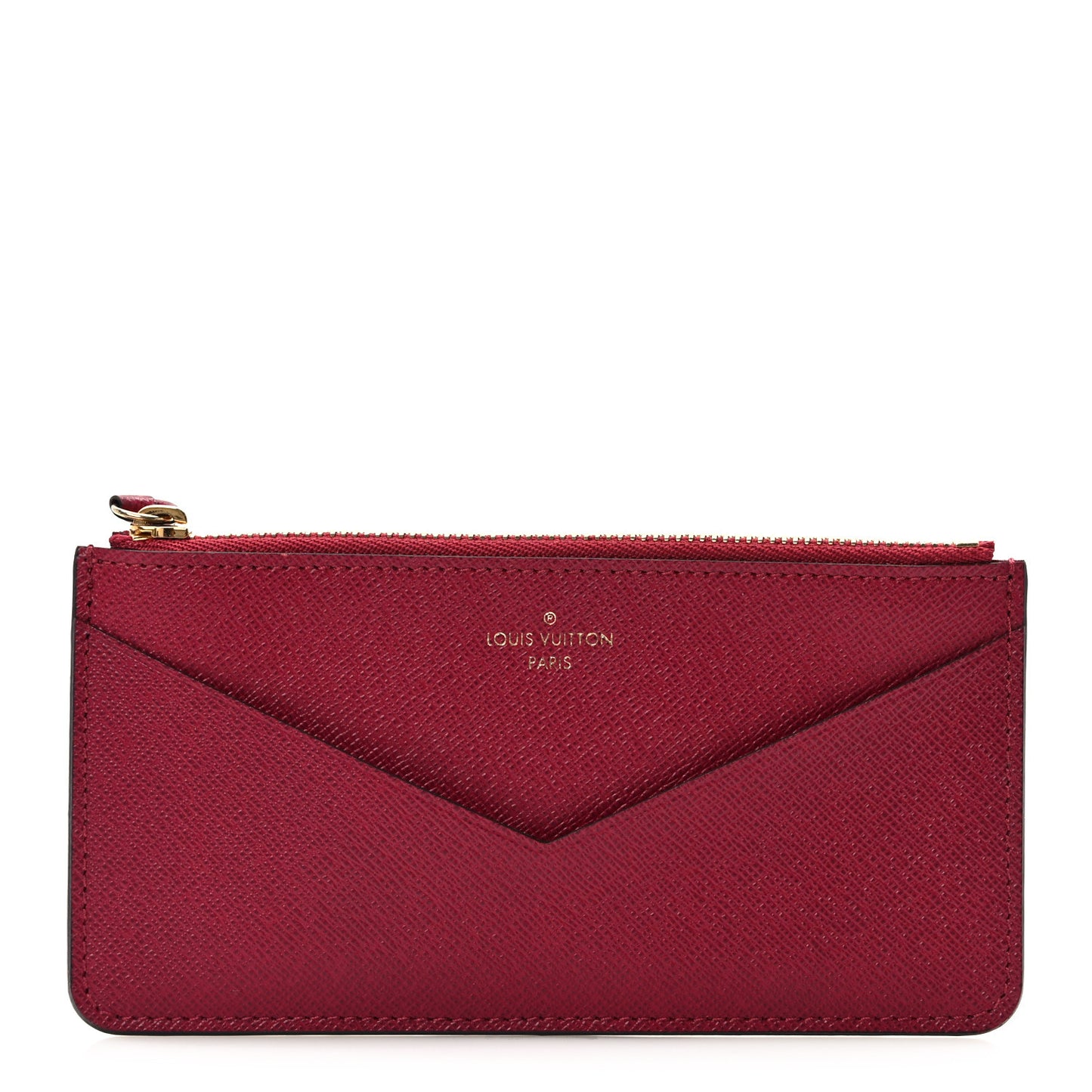 Calfskin Jeanne Wallet Zippered Insert Fuchsia