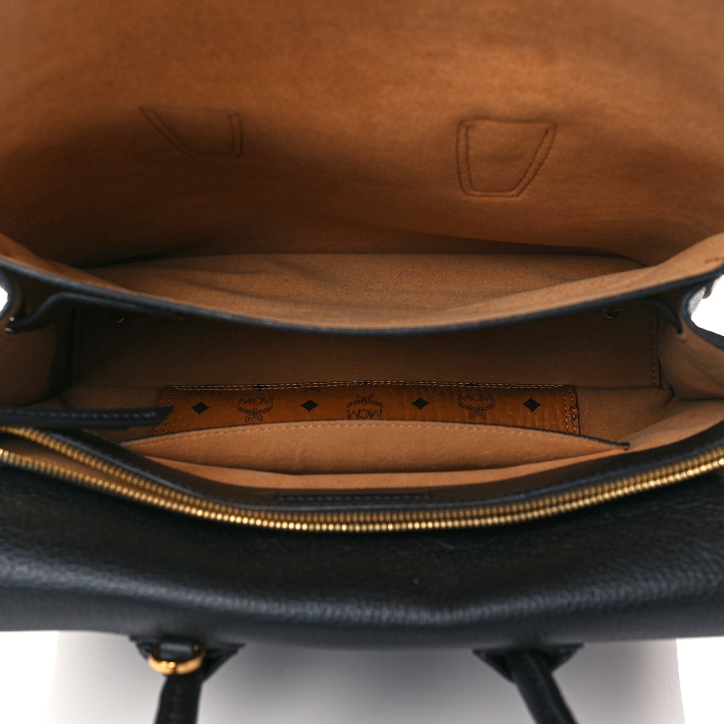 Grained Calfskin Medium Milla Tote Black