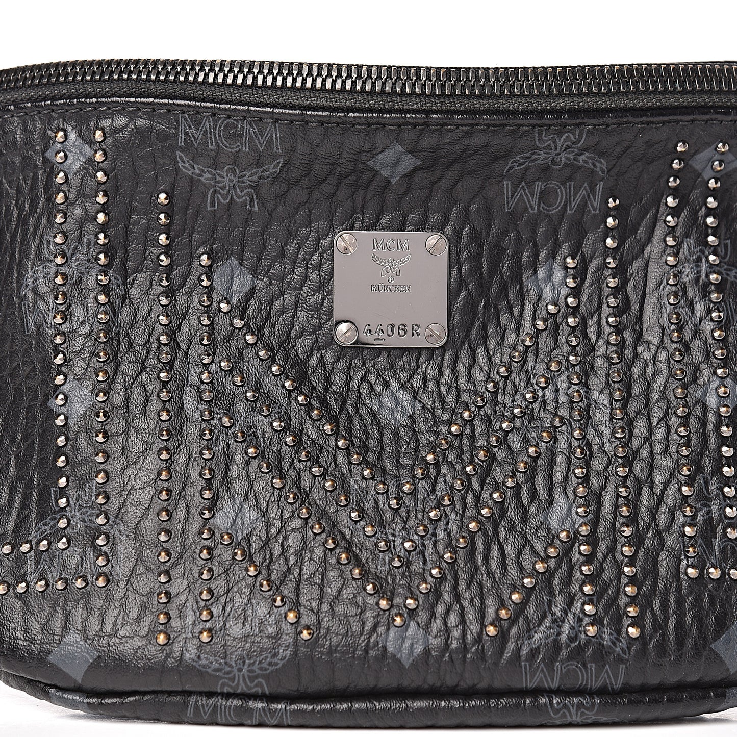 Visetos Studded Belt Bag Black