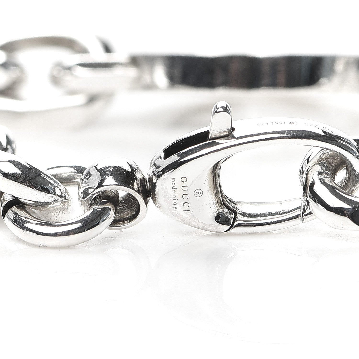 Gucci Sterling Silver Interlocking G Link Bracelet 4 of 5