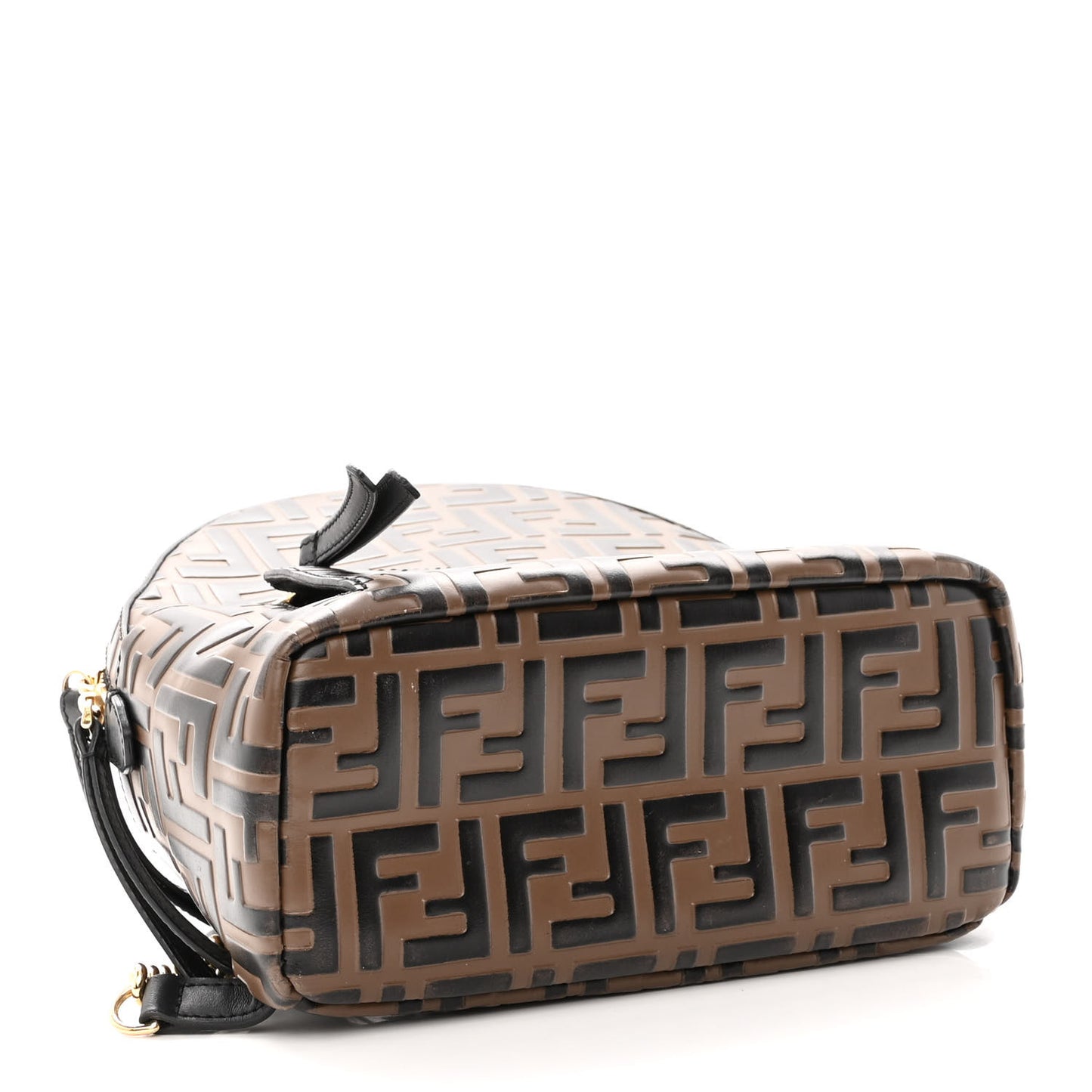 Vitello Bi-Color FF 1974 Embossed Mini Backpack Maya Black