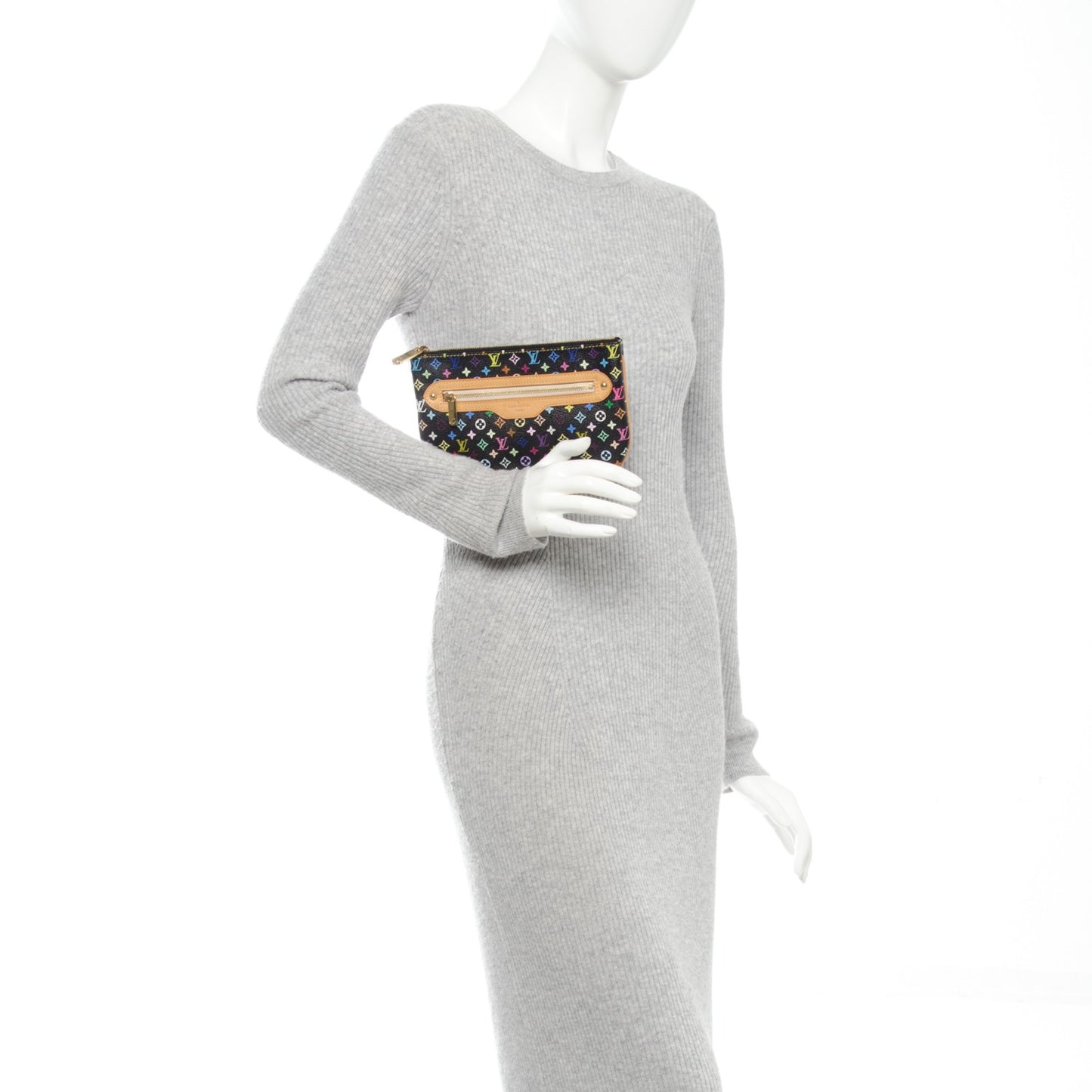 Monogram Multicolor Pochette Plate GM Black