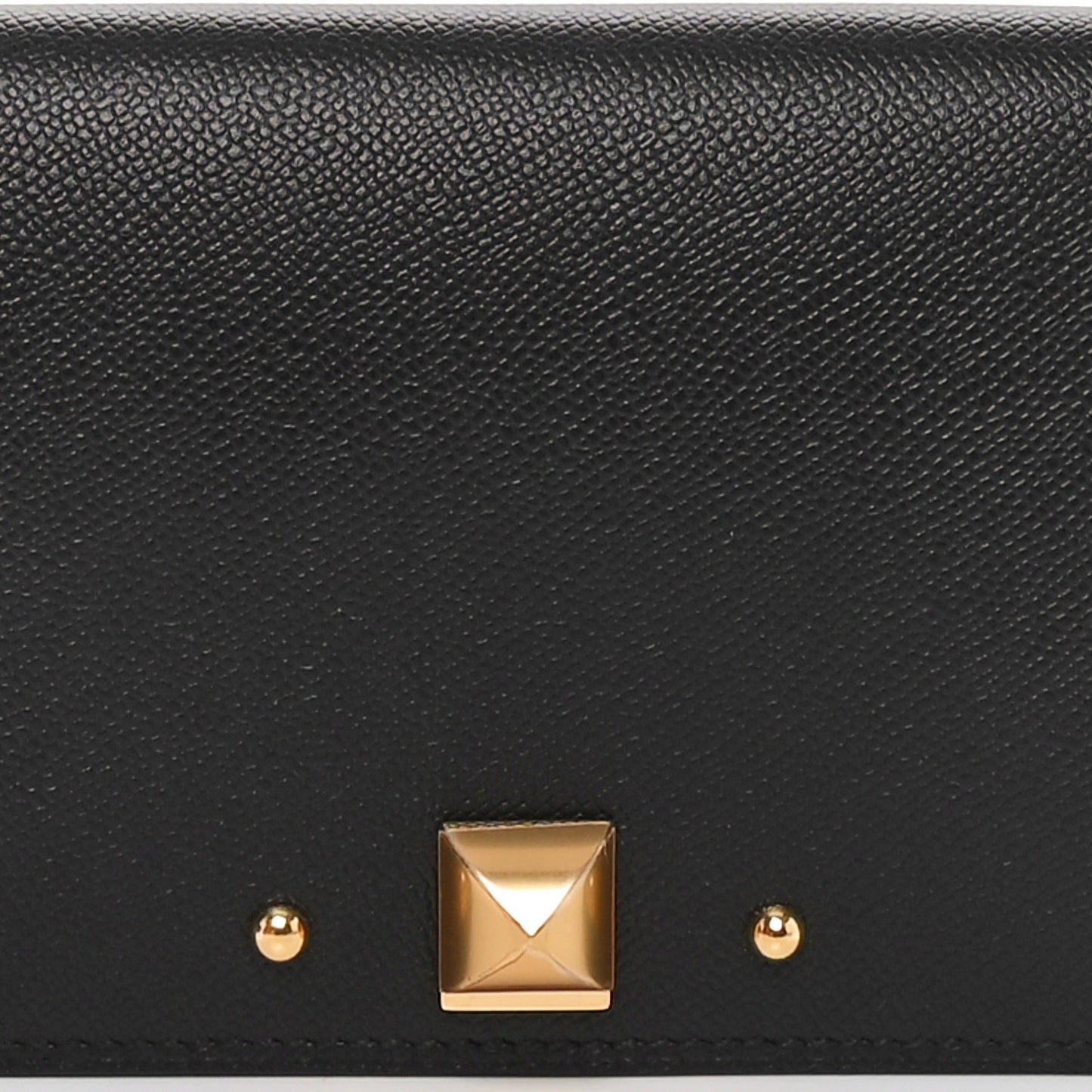 Madame Calfskin Medor Card Holder Black