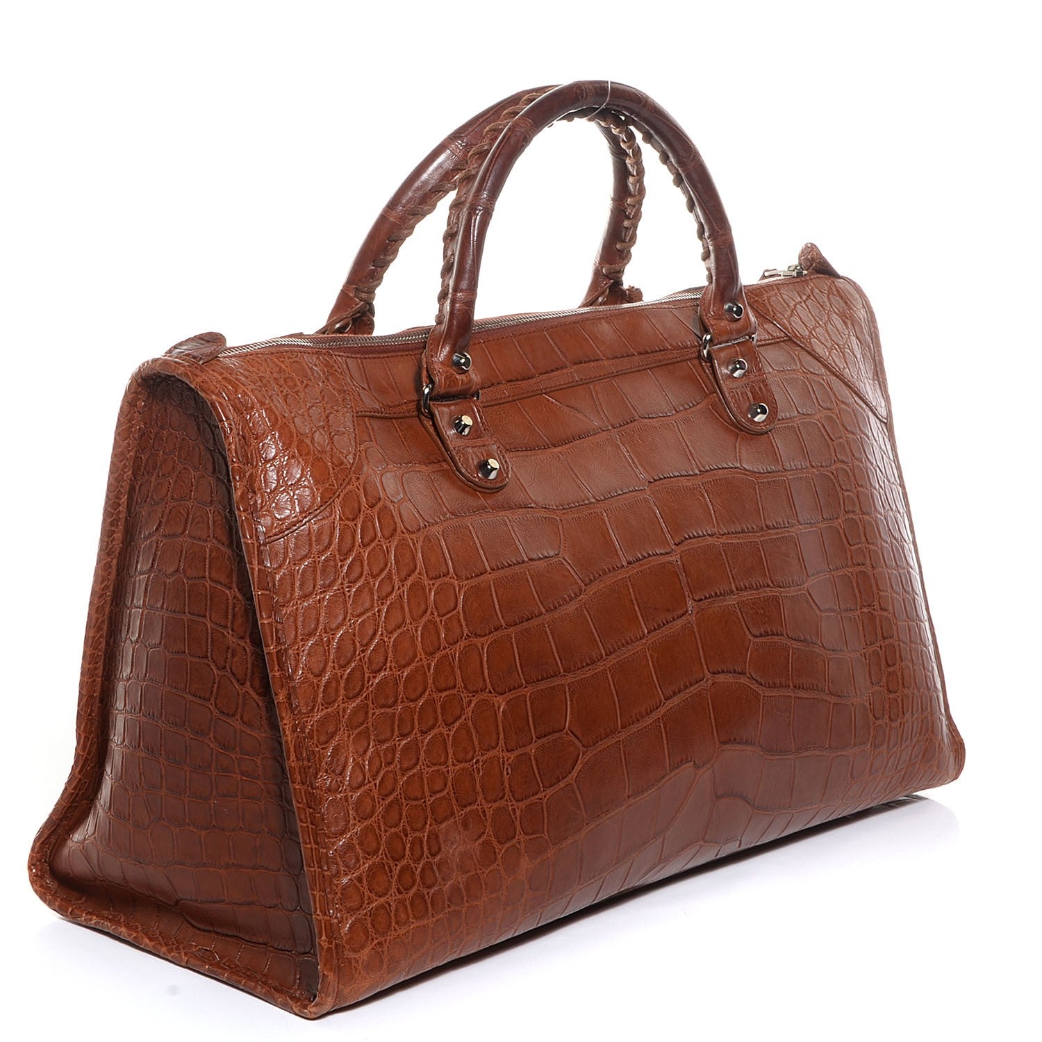 Balenciaga Crocodile Classic Hardware Work Camel 5 of 11
