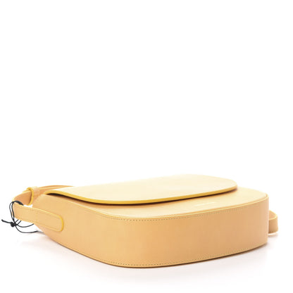 Mansur Gavriel Calfskin Flap Crossbody Bag Yellow 4 of 9
